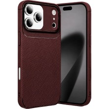 Gees Global    iPhone 17 Pro Max Auto Focus Karbon Kapak - Bordo