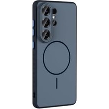 Duca Store -  ile Uyumlu Galaxy S26 Ultra Için M-Safe Şarj Özellikli Elde Kaymaz Soft Renkli Kılıf - Siyah