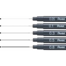 Duca Store Pointliner S20P-3A, Fineliner, Siyah, Suya Dayanıklı ve Solmaz, 0,3 mm