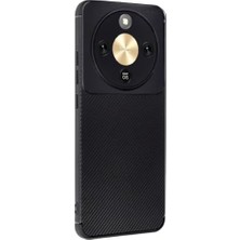 Duca Store Honor Magic 8 Lite Uyumlu Tpu Silikon Kılıf, Ultra Slim Fit Karbon Fiber Desenli, Darbe Emici, Ince ve Hafif, Şık ve Koruyucu (Siyah)
