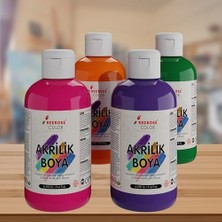 Duca Store Ara Renkler Akrilik Boya 4'lü Set 4X250 gr