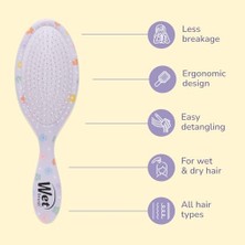 Duca Store Wet Brush Orijinal Dolaşık Açıcı Saç Fırçası, Papatya (Hello) - Ultra Yumuşak Intelliflex Kıllar - Detangler Fırçası, Tüm Saç Tipleri Için Kolaylıkla Dolaşıklıklar Içinden Kayar - Kadınlar,