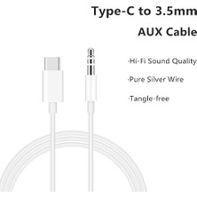Duca Store Tak Çalıştır Type C Aux Ses Kablosu Pd Aux Çevirici Cep Telefonları Tabletler Araba Teypleri Speaker Hoparlör Bilgisayar Mac Bütün Type C Ses Çıkışlı Cihzlara Uyumlu ve Tak ve Direk Kullan !!! 030