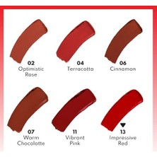 Duca Store Deep Lipstick 13 Impressive Red Kremsi Dokulu Yarı Parlak Ruj, Kırmızı