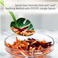 Duca Store Yaprak Kepçe,jungle Servis Kaşığı, Jungle Spoon Mutfak Kaşığı, Yaprak Servis Kaşığı,-