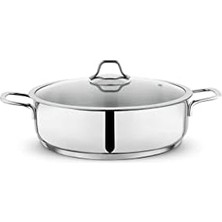 Duca Store Held Çelik Basık Tencere-28 Cm-2 Prç.-Inox
