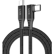 Duca Store Long Type C To Type C 5 Metre 60W Hızlı Şarj Veri Aktarımı 90° Oyuncu Şarj Kablosu Oyn-05