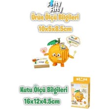Duca Store Loz Micro Block Serisi Sevimli Portakal 330 Parça Oyuncak Yapım Seti FFLZ-8819