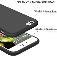 Duca Store & Aksesuar iPhone 6 / 6s ile Uyumlu Içi Kadife Dışı Mat Yapıya Sahip Koruma Sağlayan Lansman Silikon Kılıf (Siyah)