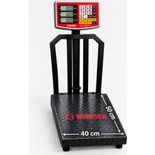 Bozyel 300 kg Terazi - 40X50 cm Büyük Akülü Kantar 2 Yıl Garantili Ağır Hizmet Tipi