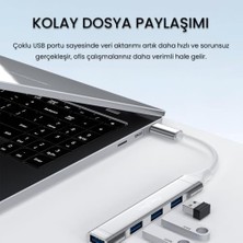 Duca Store Type-C To USB 3.0 4 Port 3*usb 2.0 ve 1*usb 3.0 Çoklayıcı Hub