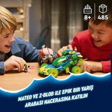 Duca Store Mateo ve Z-Blob Aksiyon Yarış Arabası 71491-8 Yaş ve Üzeri Kız ve Erkek Çocukları Için Yaratıcı Oyuncak Araç Yapım Seti, Doğum Günü Hediyesi (485 Parça)