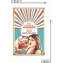 Duca Store Kuşe Kağıt Duvar Posteri Nerede Bekleyeyim Sizi Retro Vintage DRTR0096