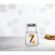 Duca Store Carre Sürahi 1800 cc Bıkompanent Grı Kapaklı