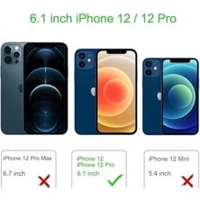 Duca Store Iphone 12 Uyumlu Kılıf Boyun Omuz Askılı Ipli Anti Şok Köşe Korumalı Şeffaf Silikon Kmp