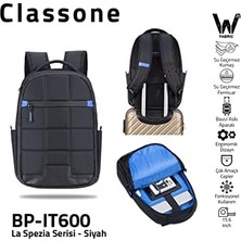 Duca Store BP-IT600 ve BP-IT604 15.6" La Spezia Serisi Wtx Pro Su Geçirmez Kumaş,su Geçirmez Fermuar Laptop,notebook,sırt Çantası