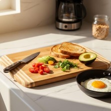Duca Store Bambu Kesme Tahtası Antibakteriel Yıkanabilir Doğrama Tahtası Dikdörtgen 34X24CM | Antibakteriyel ve Yıkanabilir Bambu Kesme Tahtası - Hijyenik ve Dayanıklı Doğrama Işleriniz Için Ideal