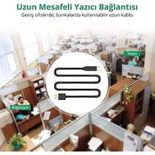 Duca Store USB To Usb-B Tarayıcı Yazıcı Kablosu 10 Metre