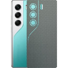 Kapps Tecno Camon 40 Pro ile Uyumlu Fiber Serisi Premium Arka Kapak Kaplama(Kenarlar Yoktur!)