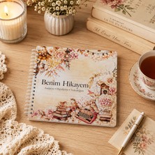 Scrap Kulübü Benim Hikayem Anı ve Fotoğraf Albümü – 20X20 cm Spiralli Scrapbook – 50 Sayfa