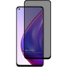 Duca Store Xiaomi Mi 10T Pro Privacy 5d Gizlilik Filtreli Cam Ekran Koruyucu Siyah