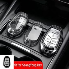 Ssangyong Torres, Torres Evx Musso Ev ve Actyon Anahtar Kılıfı Aksesuar Şeffaf-Füme