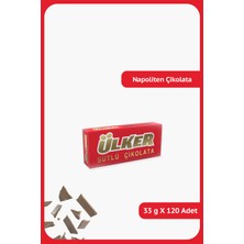 Ülker NAPOLİTEN Sütlü Çikolata - 33 gram - 120 Adet