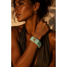 Poseidons Jewellery Tasarım Arı Figürlü Aurelia Bee Mint Gold Bileklik 🐝✨