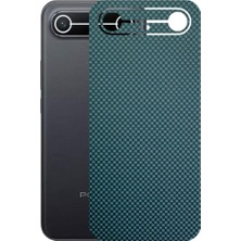 Kapps Tecno Pova Slim ile Uyumlu Fiber Serisi Premium Arka Kapak Kaplama(Kenarlar Yoktur!)