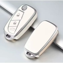 Peugeot Boxer Anahtar Kılıfı Aksesuar Beyaz-Silver