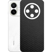 Kapps Tecno Spark 30C ile Uyumlu Fiber Serisi Premium Arka Kapak Kaplama(Kenarlar Yoktur!)