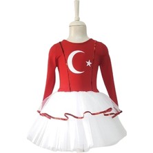 Dodomar Gala Türk Bayraklı 4-5y.tütü Kırm.beyaz Kostüm