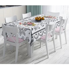 Rem Home Remhome Özel Tasarım Dijital Baskılı Leke Tutmaz Masa ÖRTÜSÜ-120X140 cm 90 x 90 cm
