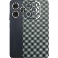 Kapps Tecno Spark 20 Pro ile Uyumlu Fiber Serisi Premium Arka Kapak Kaplama(Kenarlar Yoktur!)