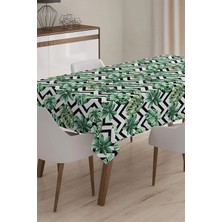 Rem Home Remhome Yaprak Temalı Dijital Baskılı Masa Örtüsü - 120 x 140 cm
