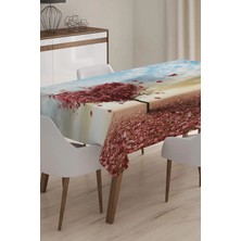 Rem Home Remhome Özel Tasarım 3D Dijital Baskılı Masa Örtüsü - 140 x 180 cm