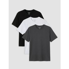 Lc Waikiki Yeni Sezon Regular Fit %100 Pamuk Basic Erkek Tişört 3'lü