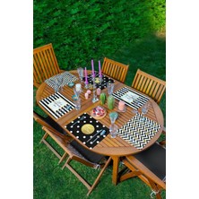Rem Home Remhome 6'lı Sweet Holiday Temalı Gold Detaylı Amerikan Servis Seti