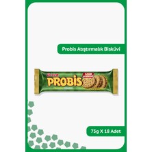 Ülker PROBİS Proteinli Bisküvi - Kakaolu ve Muzlu Kremalı - 75 gram - 18 Adet