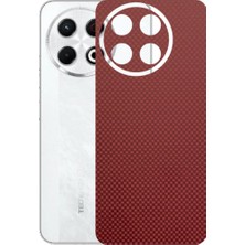 Kapps Tecno Spark 30 Pro ile Uyumlu Fiber Serisi Premium Arka Kapak Kaplama(Kenarlar Yoktur!)
