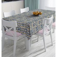 Rem Home Remhome Kot Desende Yazı Motifli Özel Tasarım Dijital Baskılı Masa Örtüsü 90 x 90 cm