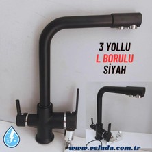 Veluda Su Arıtma Cihazı 3 Yollu Batarya Siyah L