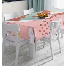 Rem Home Remhome Özel Tasarımlı Renkli Dijital Baskılı Masa Örtüsü 90 x 90 cm