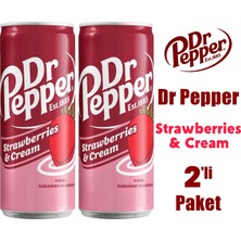 Dr Pepper Strawberries & Cream 330ML 2'li Paket