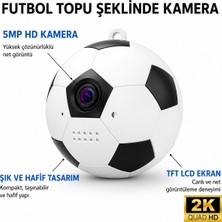 Qasul Wifi Akıllı Futbol Topu Tasarımlı Mini Spor Kamera – 1080P Video Kayıt, Mobil Uygulama Kontrollü