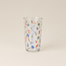 Evidea Kitchen Water Flower Su Bardağı - Mavi - 310 ml
