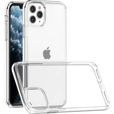 TeleZone iPhone 11 Pro Max Kılıf Ultra Dayanıklı Crysta Premium Sert Şeffaf Silikon Kapak