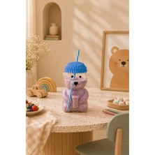Seral Teddy Bear Cam 550 ml Bardak Soğuk ve Sıcak Içecek