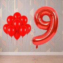 İstoç Parti Istoç 9 Yaş Kırmızı Temalı Doğum Günü Parti Seti