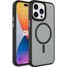 TeleZone iPhone 15 Pro Kılıf Manyetikli Şık Magsafe Özellikli Matty Premium Silikon Kapak